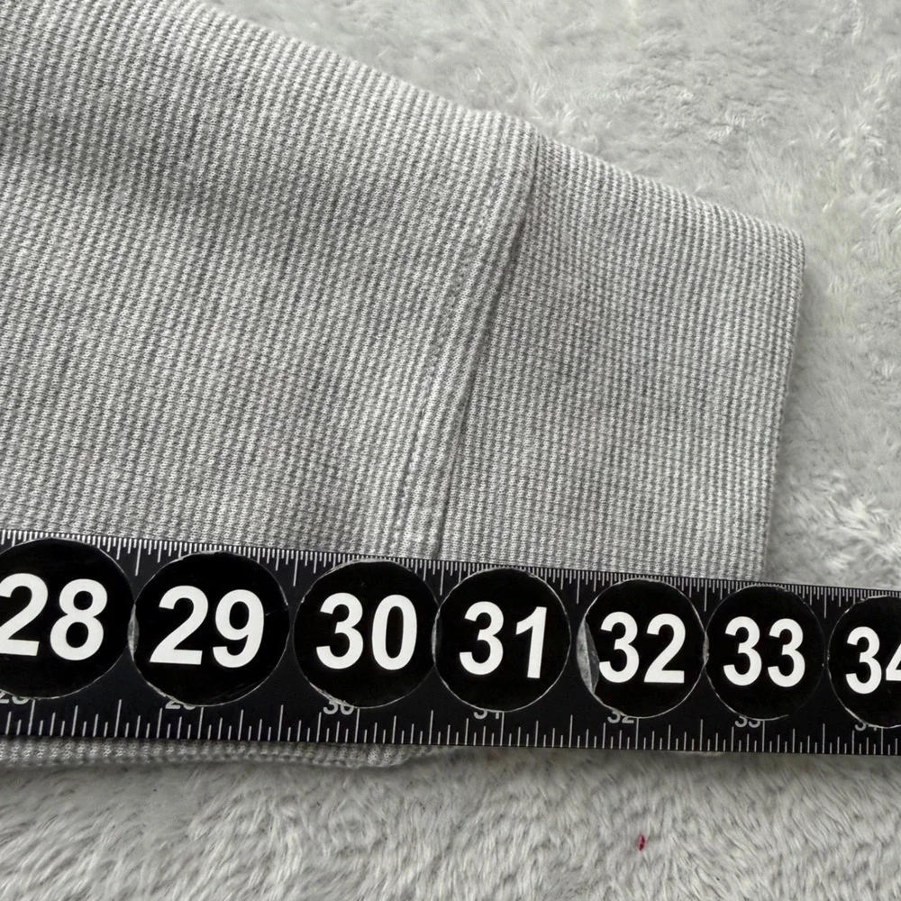 Vineyard Vines 1/4 Zip Pullover Mens Large Gray Stripe Saltwater Long Sleeve